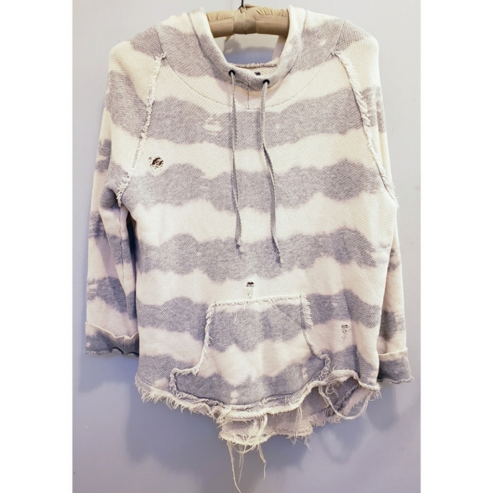 Free People distressed hoodie, XS